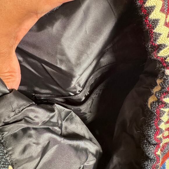 Alpaca Boho Aztec Ecuadorian Tote Bag with Drawstring - Picture 2 of 6